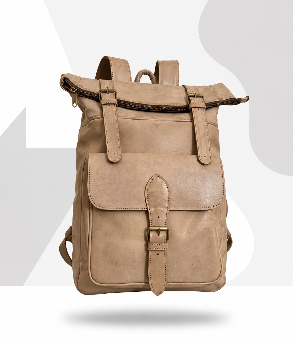 L’Élégance Nomade: Sac à Dos Cuir Fait Main - Fès