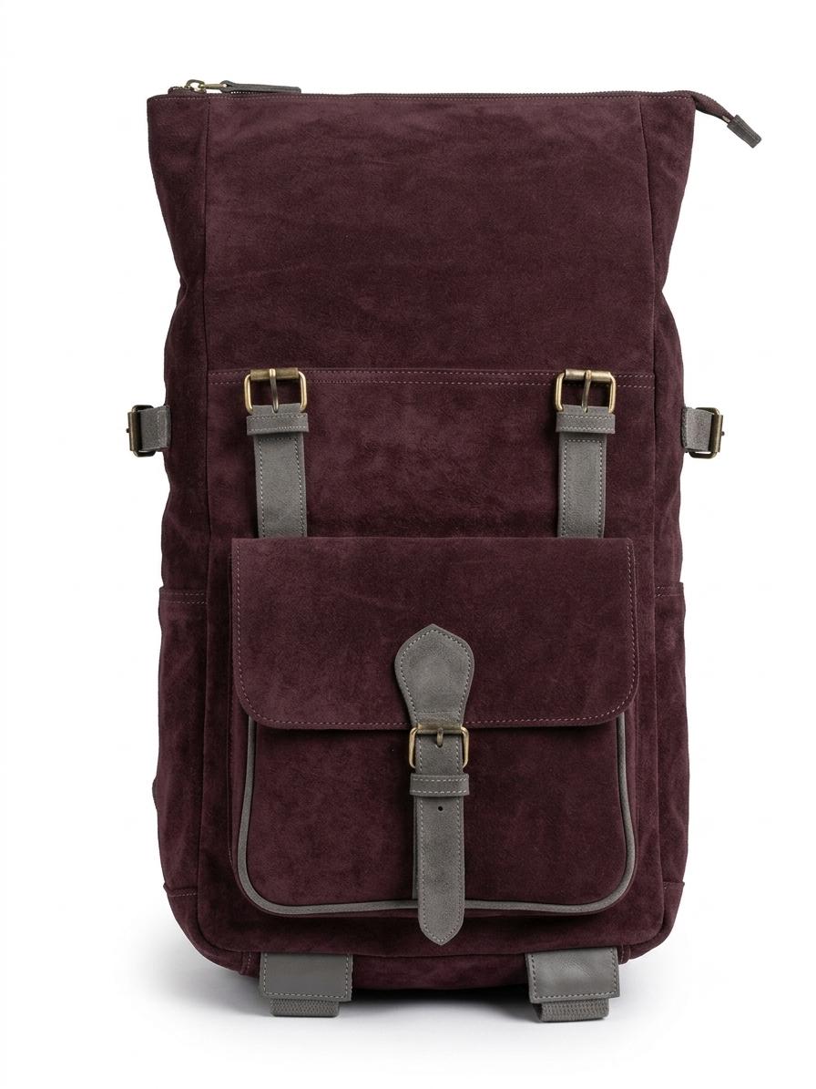L’Authentique: Sac à Dos Premium en Cuir & Daim - Fès