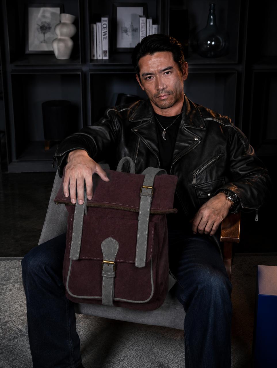 L’Authentique: Sac à Dos Premium en Cuir & Daim - Fès