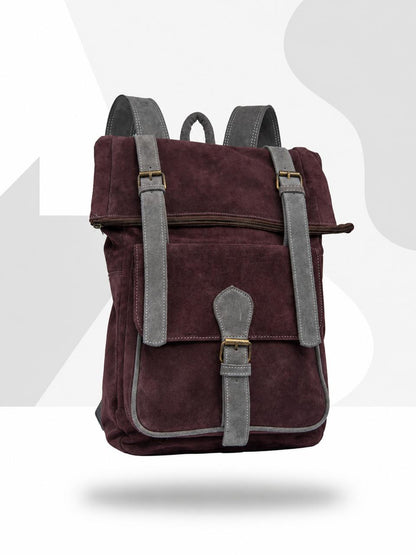 L’Authentique: Sac à Dos Premium en Cuir & Daim - Fès